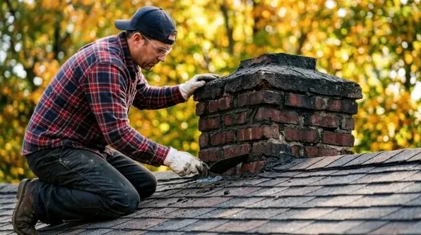 Rebuilding the crown on a 1920s chimney in old Upper Arlington
